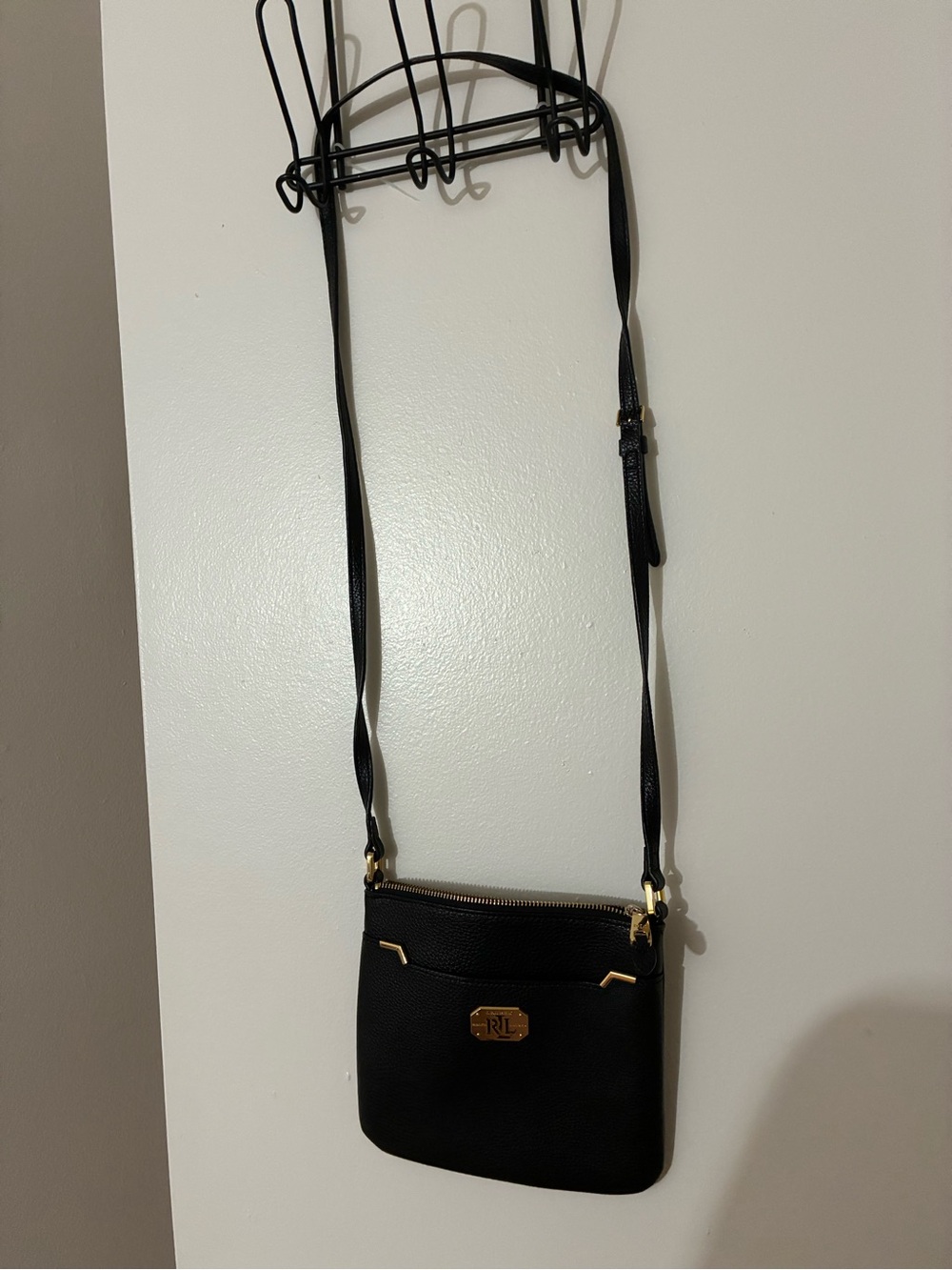 Ralph Lauren Leather Messenger Bag - Picture 2 of 6